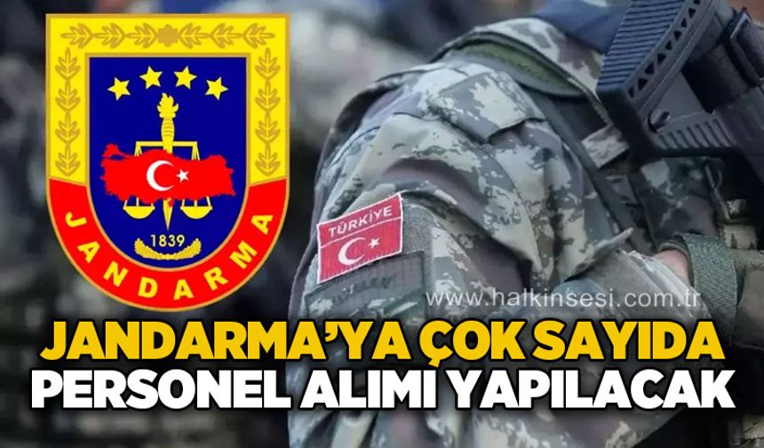 Jandarmaya çok sayıda personel alınacak