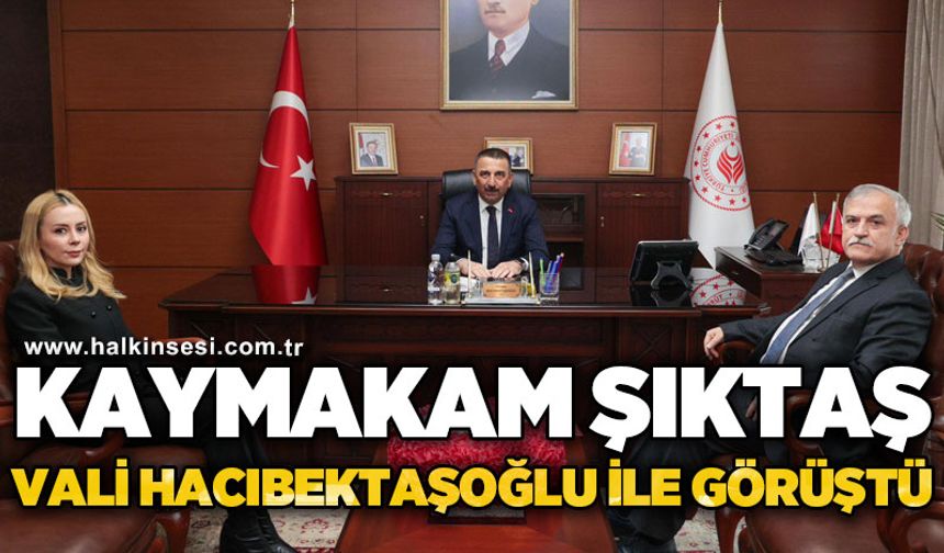 Kaymakam Rüveyda Kahraman Şıktaş, Zonguldak Valisi Osman Hacıbektaşoğlu ile görüştü