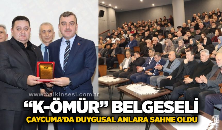 “K-ÖMÜR” Belgeseli Çaycuma’da duygusal anlara sahne oldu