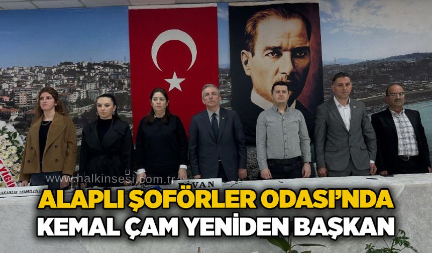Alaplı Şoförler Odası’nda Kemal Çam yeniden Bbaşkan