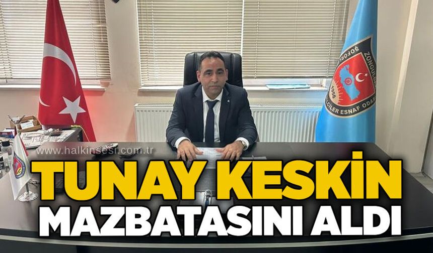 Tunay Keskin mazbatasını aldı