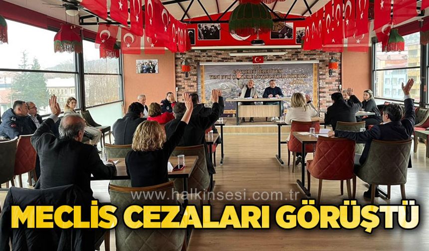 Meclis, cezaları görüştü