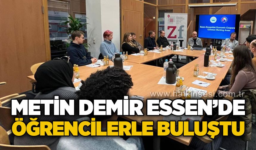 Metin Demir, Essen'de öğrencilerle buluştu