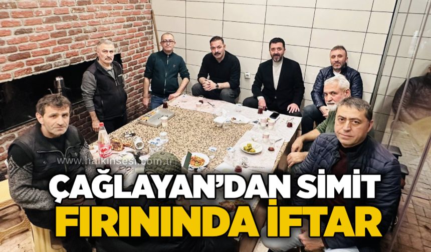 Çağlayan’dan simit fırınında iftar