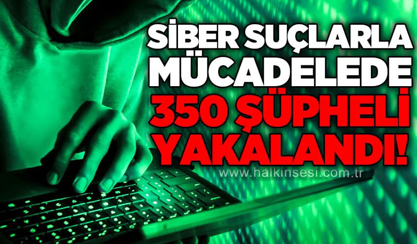 Siber Suçlarla Mücadele operasyonunda 350 şüpheli yakalandı