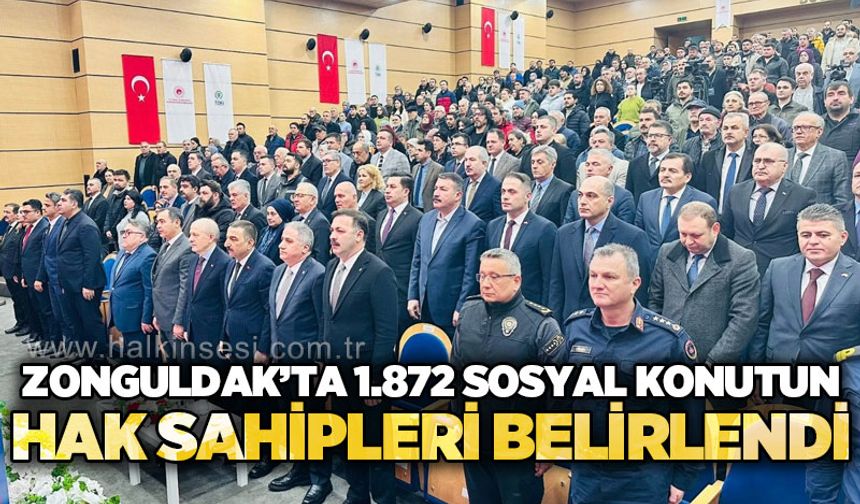 Zonguldak'ta 1.872 sosyal konutun hak sahipleri belirlendi