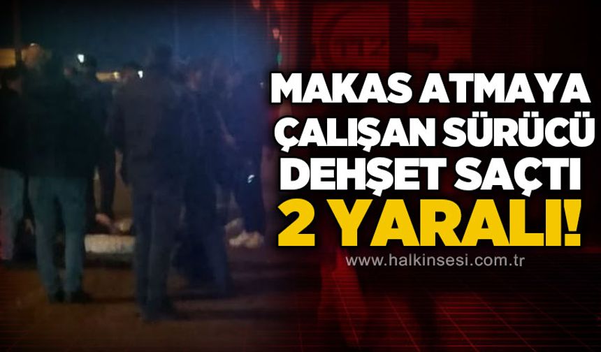 Makas atmaya çalışan sürücü kaza yaptı: 2 yaralı