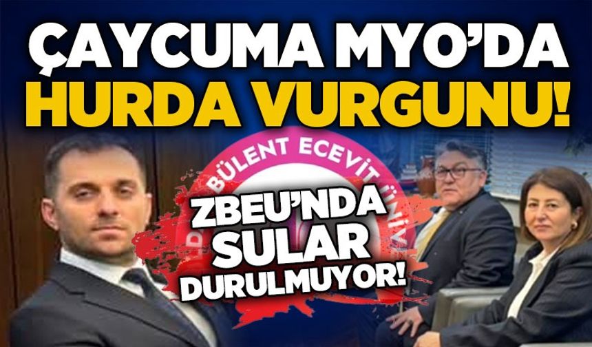 Çaycuma MYO’da hurda vurgunu!