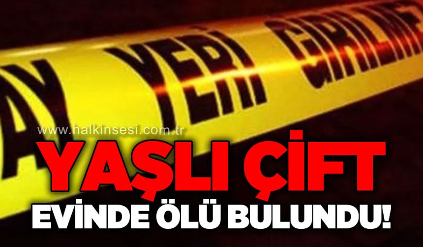 Yaşlı çift evlerinde ölü bulundu