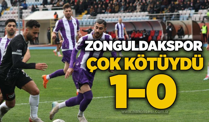 Zonguldakspor çok kötüydü 1-0