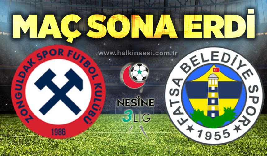 Zonguldakspor FK - Fatsa Belediyespor | Canlı Anlatım