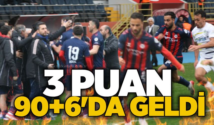 3 puan 90+6'da geldi...