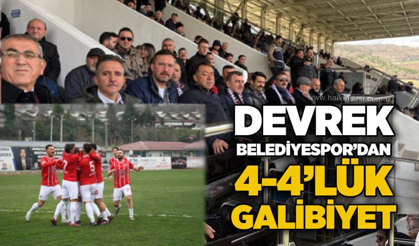 Devrek Belediyespor’dan 4-4’lük galibiyet…