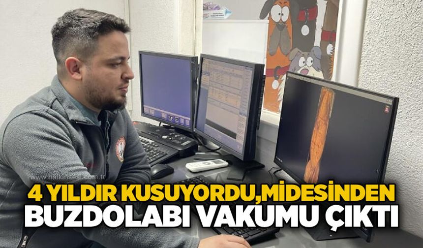 4 yıldır kusuyordu: Kedinin midesinden buzdolabı vakumu çıktı