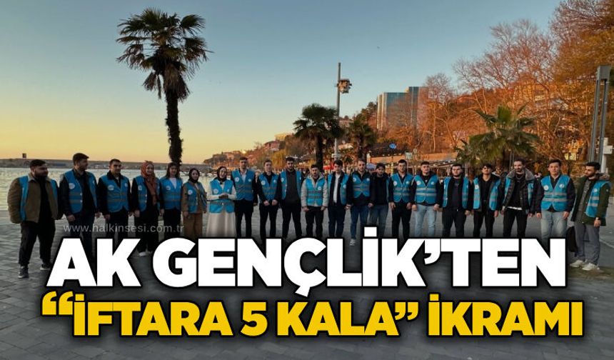 AK Gençlik’ten “İftara 5 kala” ikramı