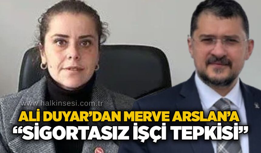 AK Parti Kozlu İlçe Başkanı Duyar’dan “sigortasız çalıştırma” iddialarına tepki