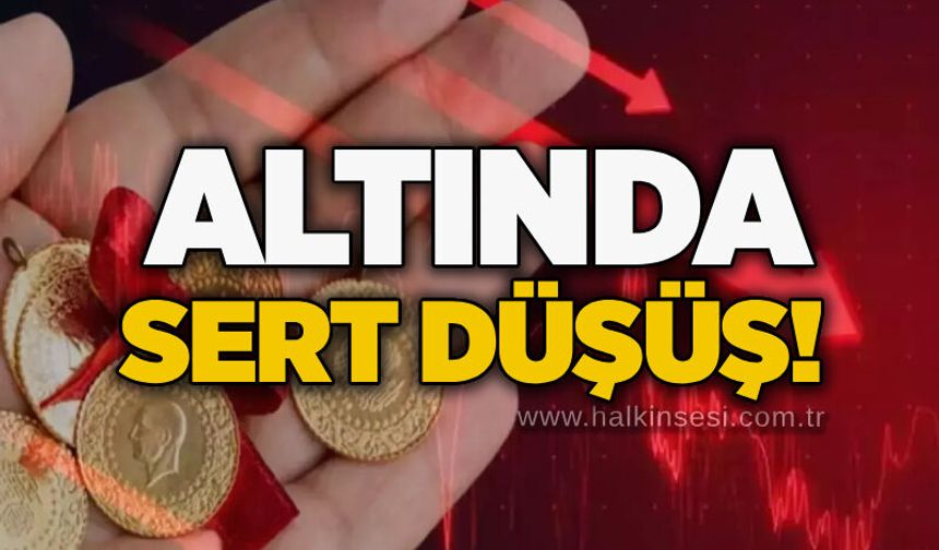 Altında sert düşüş!