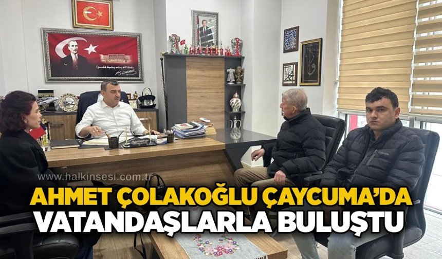Ahmet Çolakoğlu Çaycuma’da vatandaşlarla buluştu