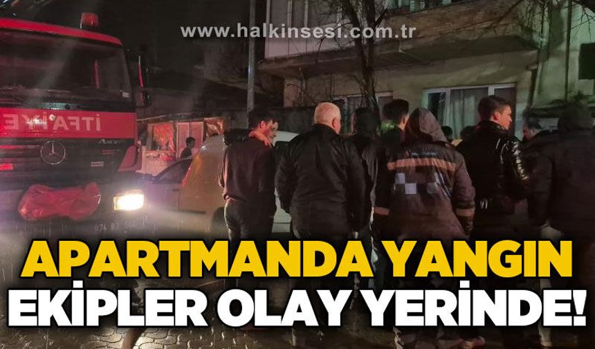Apartmanda yangın: 7 kişi tahliye edildi, 2 kişi hastanelik oldu