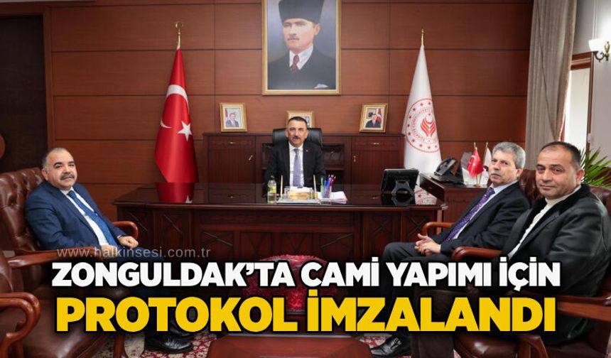 Zonguldak’ta cami yapımı için protokol imzalandı