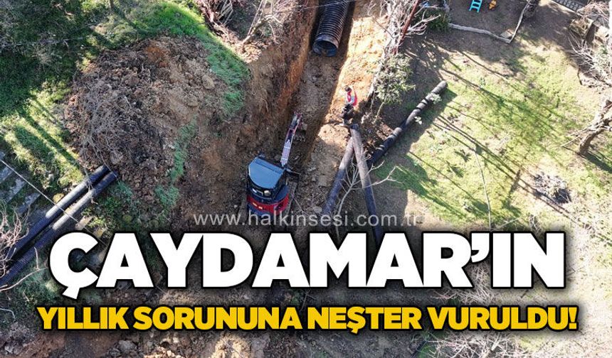 Çaydamar'da yıllardır süren soruna belediye neşter vurdu!