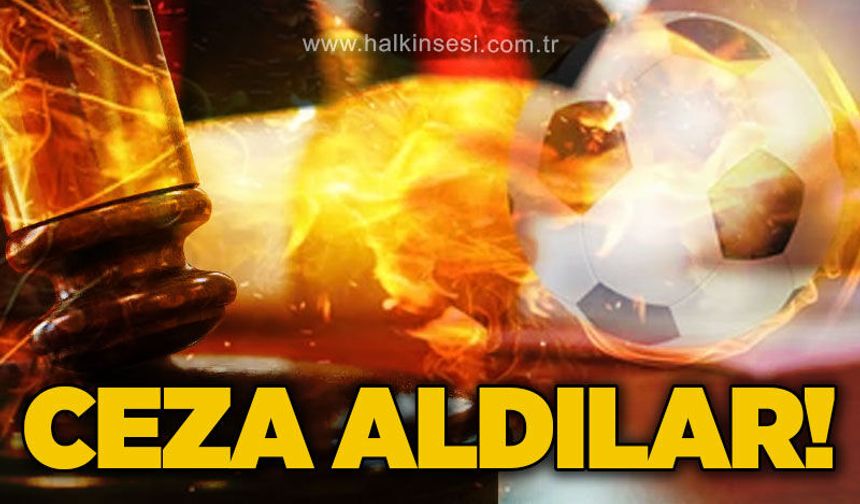 Ceza aldılar!