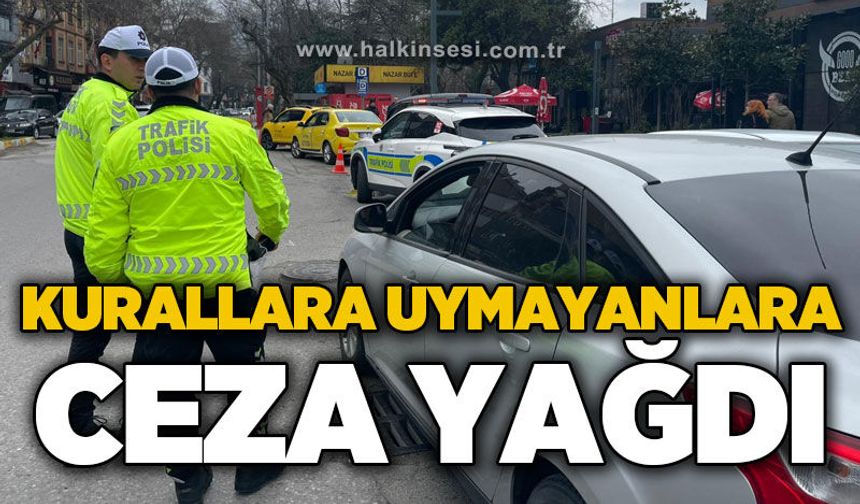 Kurallara uymayanlara ceza yağdı