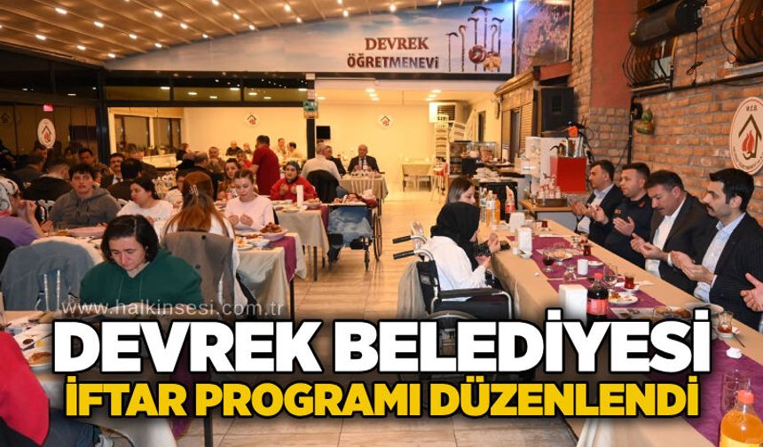 Devrek Belediyesi iftar programı düzenlendi