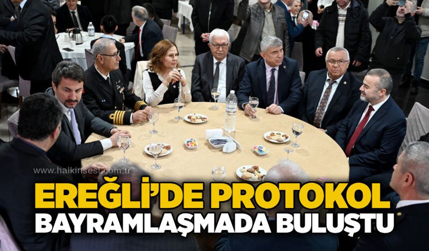 Ereğli’de protokol bayramlaşmada buluştu