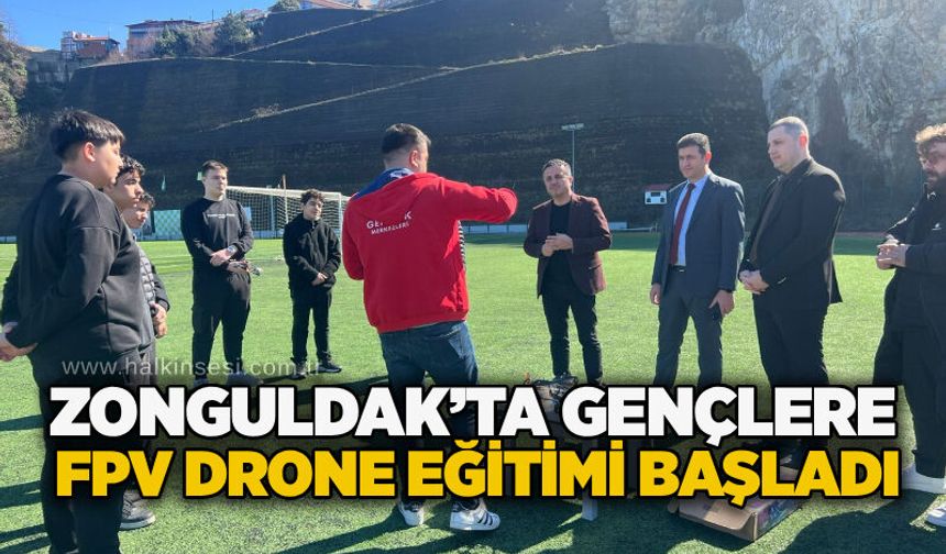 Zonguldak’ta gençlere FPV drone eğitimi başladı