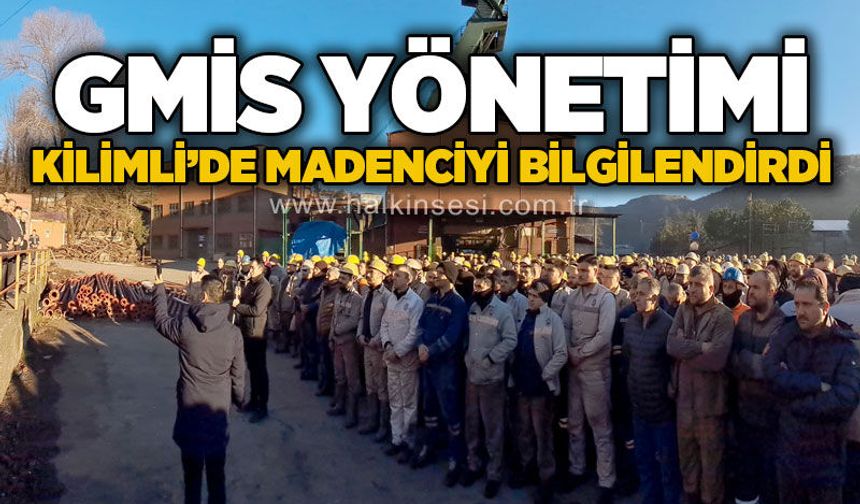 GMİS yönetimi Kilimli'de madenciyi bilgilendirdi