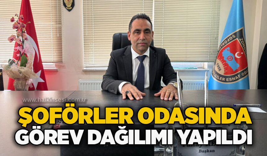 Şoförler odasında görev dağılımı yapıldı