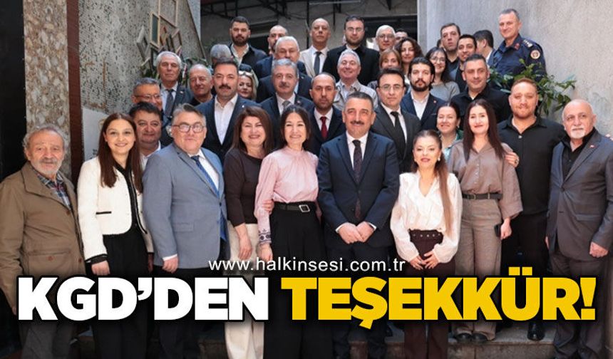 KGD'den teşekkür!