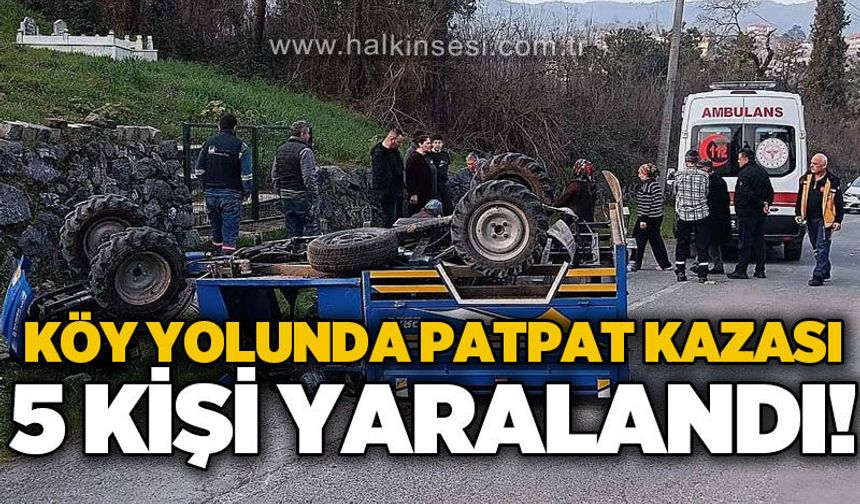 Köy yolunda patpat kazası: 5 yaralı