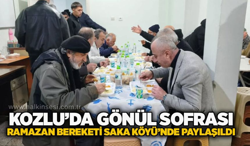 Kozlu’da gönül sofrası: Ramazan bereketi Saka Köyü’nde paylaşıldı