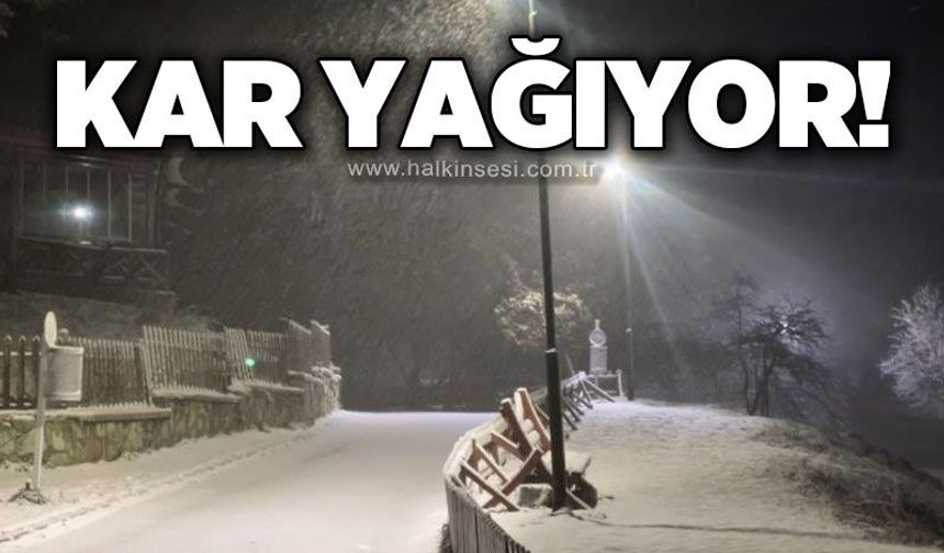 Kar yağışı başladı: Etraf beyaza büründü