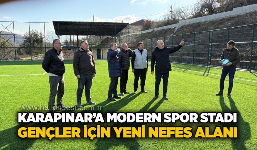 Karapınar’a modern spor stadı: Gençler için yeni nefes alanı