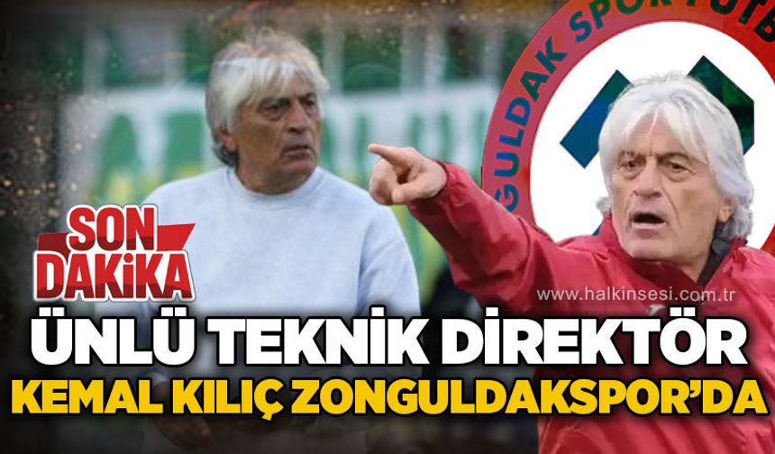 Ünlü teknik direktör Kemal Kılıç Zonguldakspor’da