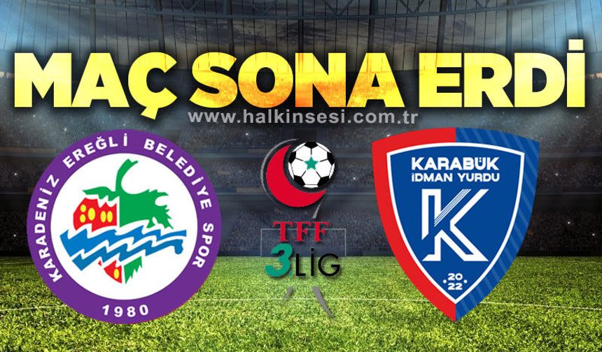 Kdz. Ereğli Belediyespor - Karabük İdman Yurdu | Canlı Anlatım