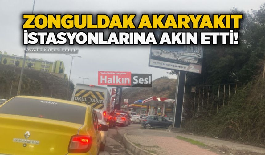 Zonguldak akaryakıt istasyonlarına akın etti!