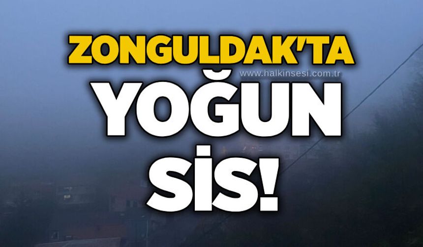 Zonguldak'ta yoğun sis!