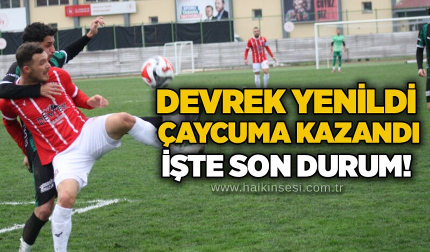 Devrek yenildi, Çaycuma kazandı… İşte son durum!