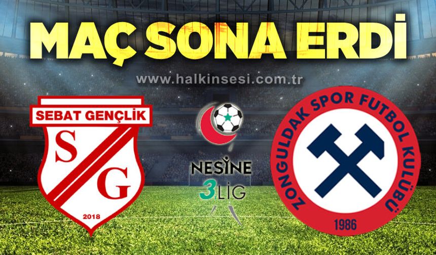 Sebat Gençlikspor - Zonguldakspor FK | Canlı Anlatım