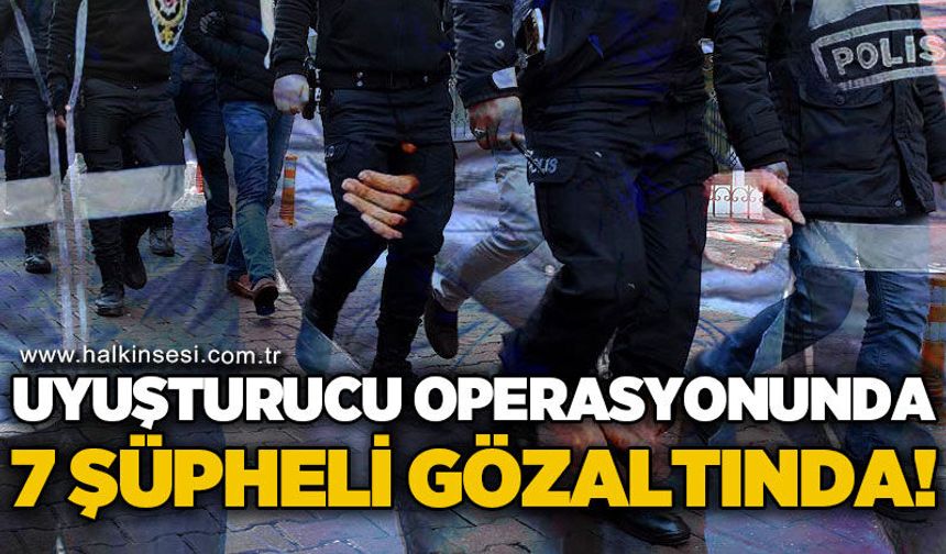Uyuştucu operasyonunda 7 kişi gözaltına alındı