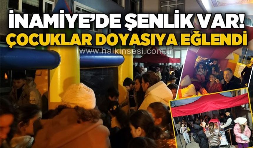 İnamiye'de şenlik var! Çocuklar doyasıya eğlendi