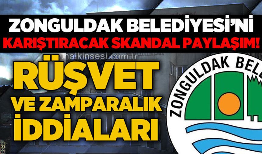 Zonguldak Belediyesi'ni karıştıracak skandal paylaşım: Neler olmuş neler!