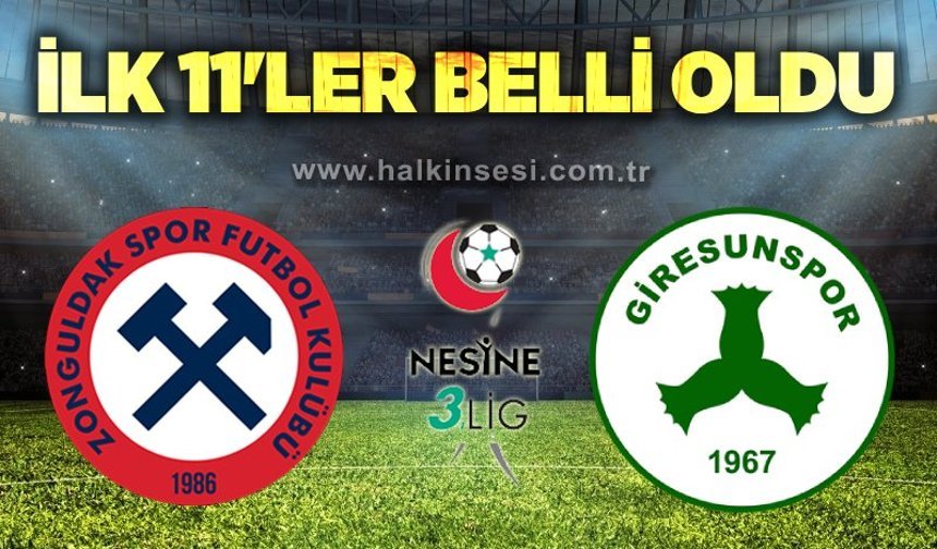 Zonguldakspor'un 11'i belli oldu...