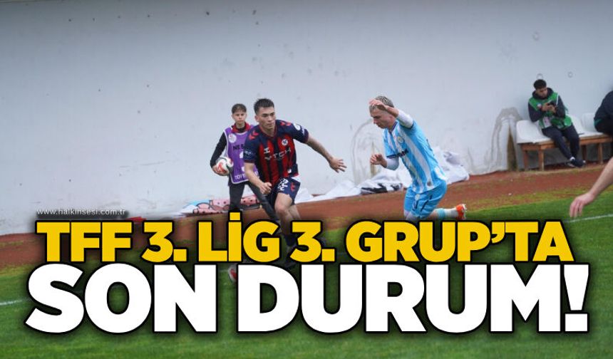 TFF 3. Lig 3. Grup’ta son durum!