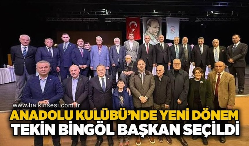 Anadolu Kulübü’nde yeni dönem: Tekin Bingöl Başkan seçildi