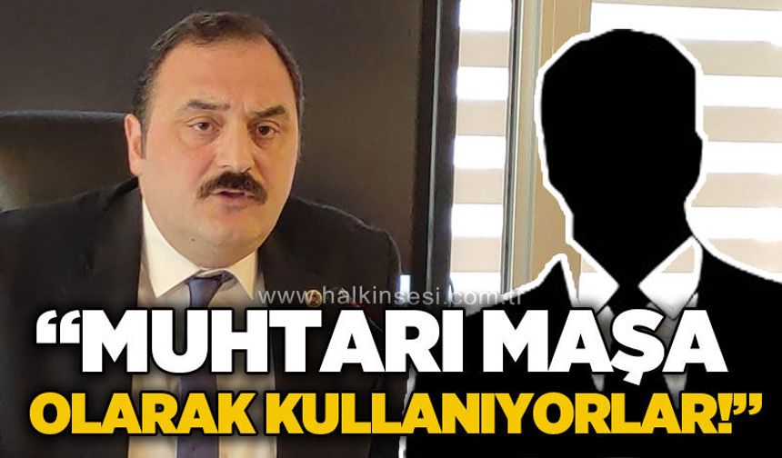Başkan Altuğ Dökmeci: Muhtarı "maşa" olarak kullanıyorlar!
